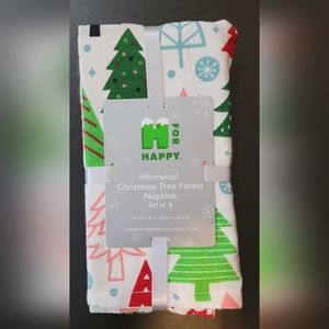 Whimsical Christmas Tree Napkins